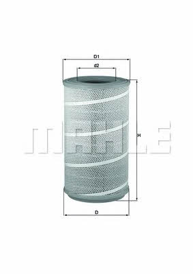 Mahle/Knecht LX 605/1 Air filter LX6051
