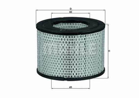 Mahle/Knecht LX 606 Air filter LX606