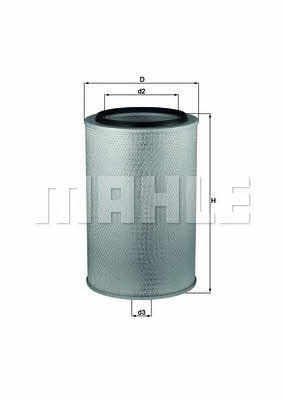 Mahle/Knecht LX 626 Air filter LX626