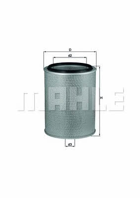 Mahle/Knecht LX 631 Air filter LX631