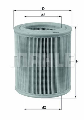 Mahle/Knecht LX 706 Air filter LX706