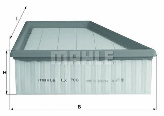 Air filter Mahle/Knecht LX 708