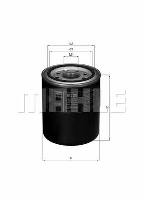 Mahle/Knecht HC 28 Hydraulic filter HC28