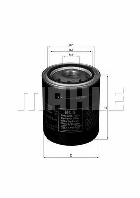 Mahle/Knecht HC 4 Hydraulic filter HC4