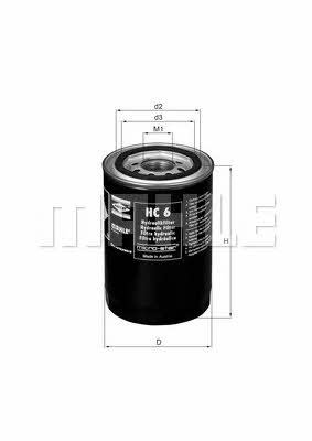 Mahle/Knecht HC 6 Hydraulic filter HC6