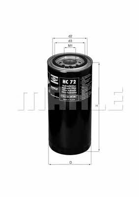 Mahle/Knecht HC 72 Hydraulic filter HC72
