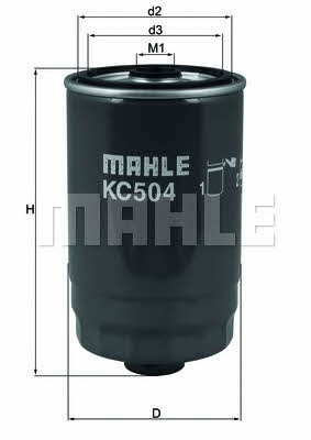 Mahle/Knecht KC 504 Fuel filter KC504