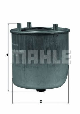 Mahle/Knecht KL 780 Fuel filter KL780