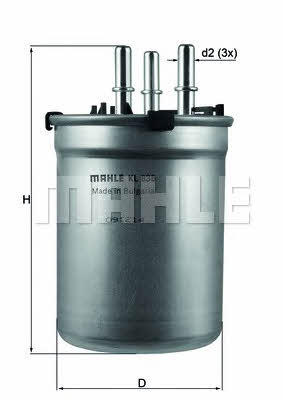 Mahle/Knecht KL 838 Fuel filter KL838