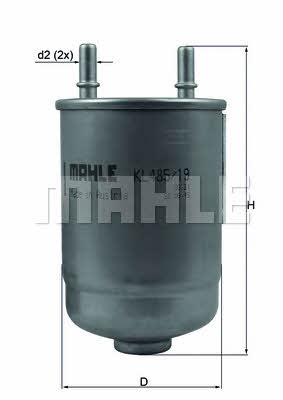 Mahle/Knecht KL 485/19D Fuel filter KL48519D