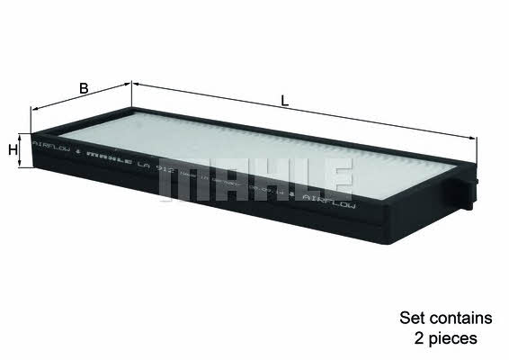 Buy Mahle/Knecht LA 912/S at a low price in United Arab Emirates!