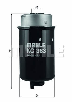 Mahle/Knecht KC 383 Fuel filter KC383