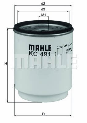 Mahle/Knecht KC 491D Fuel filter KC491D