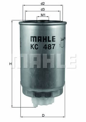 Mahle/Knecht KC 487 Fuel filter KC487