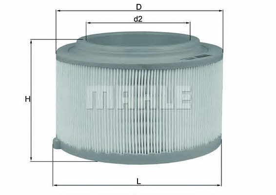 Mahle/Knecht LX 3458 Air filter LX3458