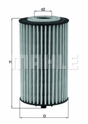 Oil Filter Mahle&#x2F;Knecht OX 978D