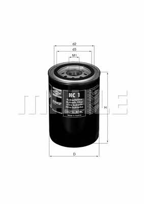 Mahle/Knecht HC 1 Hydraulic filter HC1