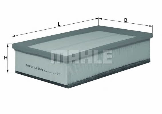 Air filter Mahle/Knecht LX 3503