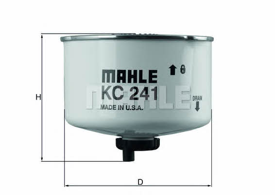 Mahle/Knecht KC 241D Fuel filter KC241D