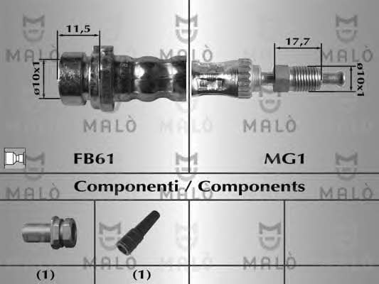Malo 80000 Brake Hose 80000