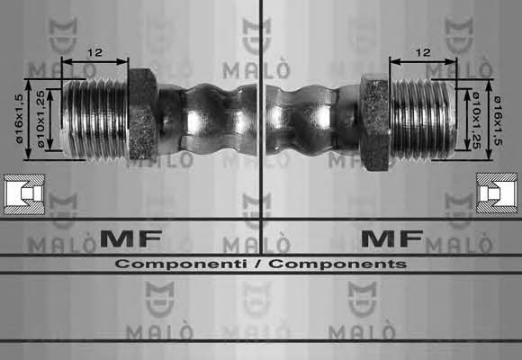 Malo 8021 Brake Hose 8021