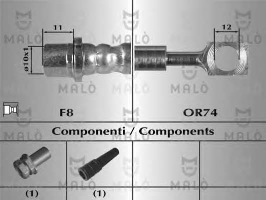 Malo 80340 Brake Hose 80340