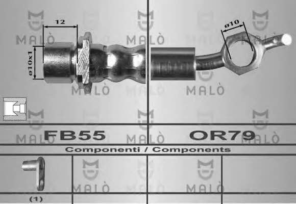 Malo 80408 Brake Hose 80408