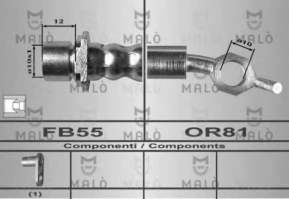 Malo 80413 Brake Hose 80413