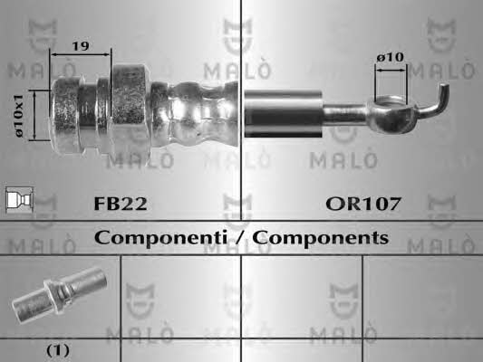 Malo 80626 Brake Hose 80626