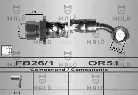 Malo 80632 Brake Hose 80632