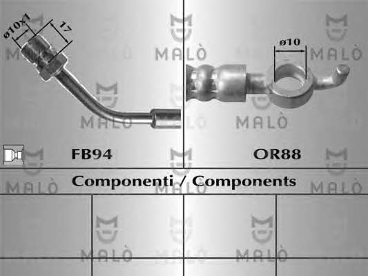 Malo 80636 Brake Hose 80636