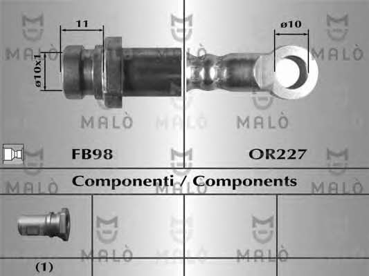 Malo 80681 Brake Hose 80681