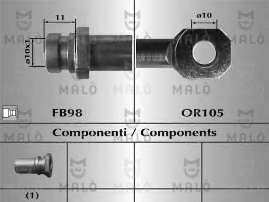 Malo 80682 Brake Hose 80682