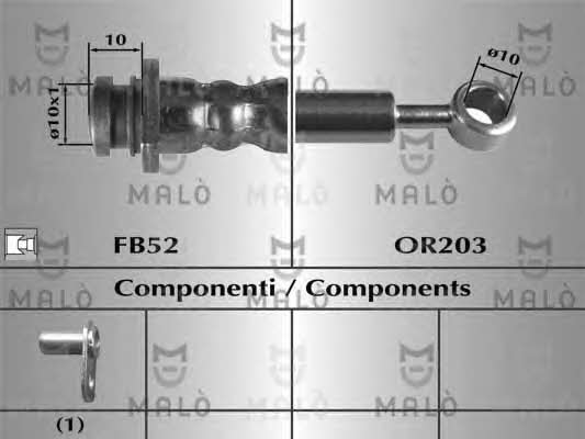 Malo 80691 Brake Hose 80691