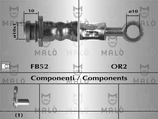 Malo 80692 Brake Hose 80692