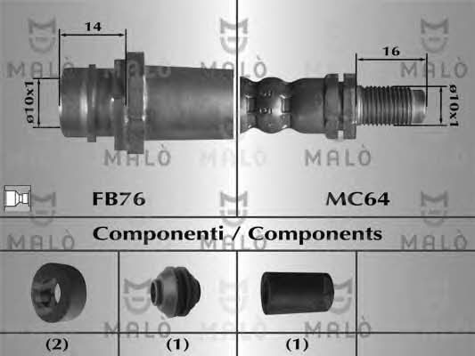 Malo 80713 Brake Hose 80713