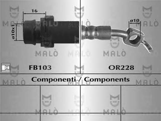 Malo 80715 Brake Hose 80715