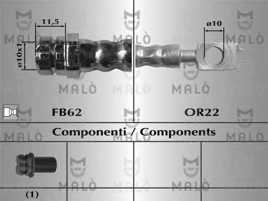 Malo 80722 Brake Hose 80722