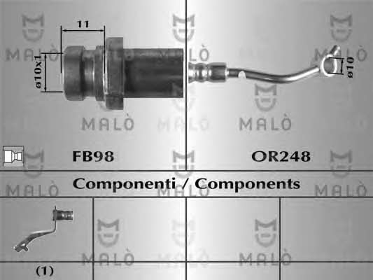 Malo 80913 Brake Hose 80913