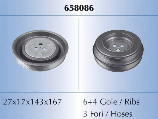658086 Malo Pulley crankshaft