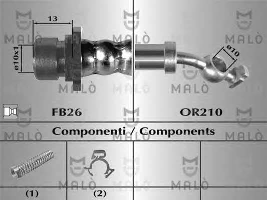 Malo 80988 Brake Hose 80988