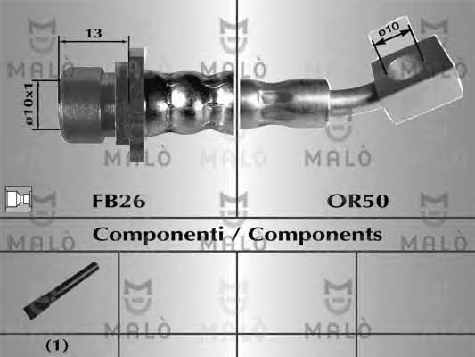 Malo 80992 Brake Hose 80992