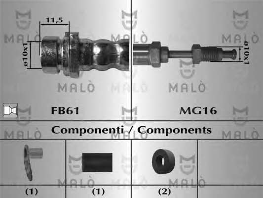 Malo 81036 Brake Hose 81036