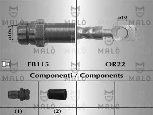 Malo 81066 Brake Hose 81066