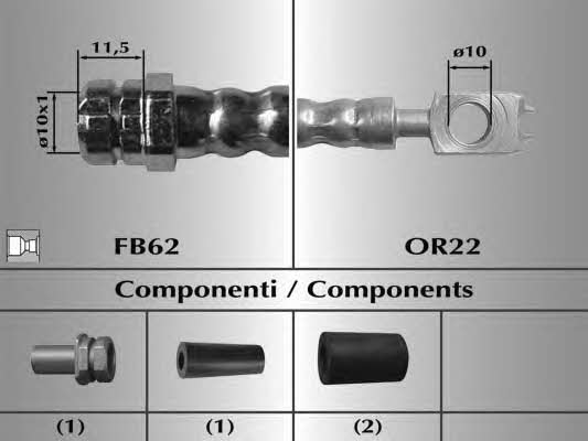 Malo 81071 Brake Hose 81071