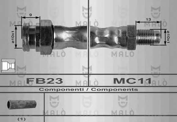 Malo 8387 Brake Hose 8387