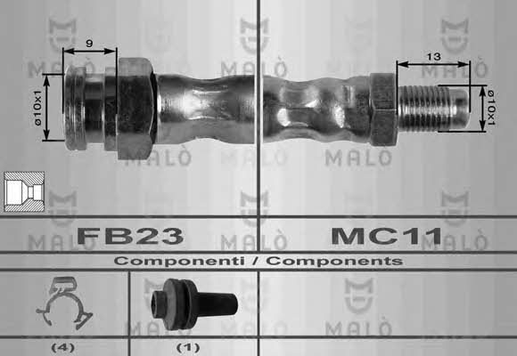 Malo 8432 Brake Hose 8432