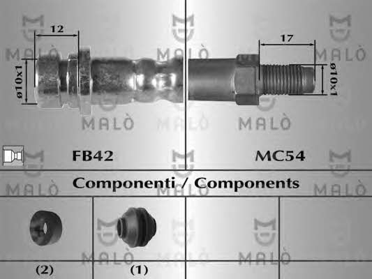 Malo 8608 Brake Hose 8608