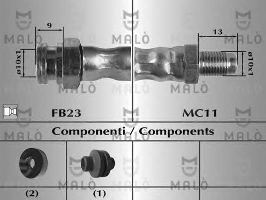 Malo 8917 Brake Hose 8917