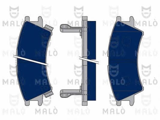 Malo 1050018 Brake Pad Set, disc brake 1050018